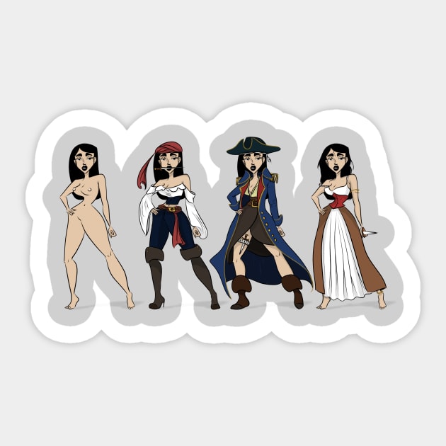 Pirate Girl1 Sticker by Eterea